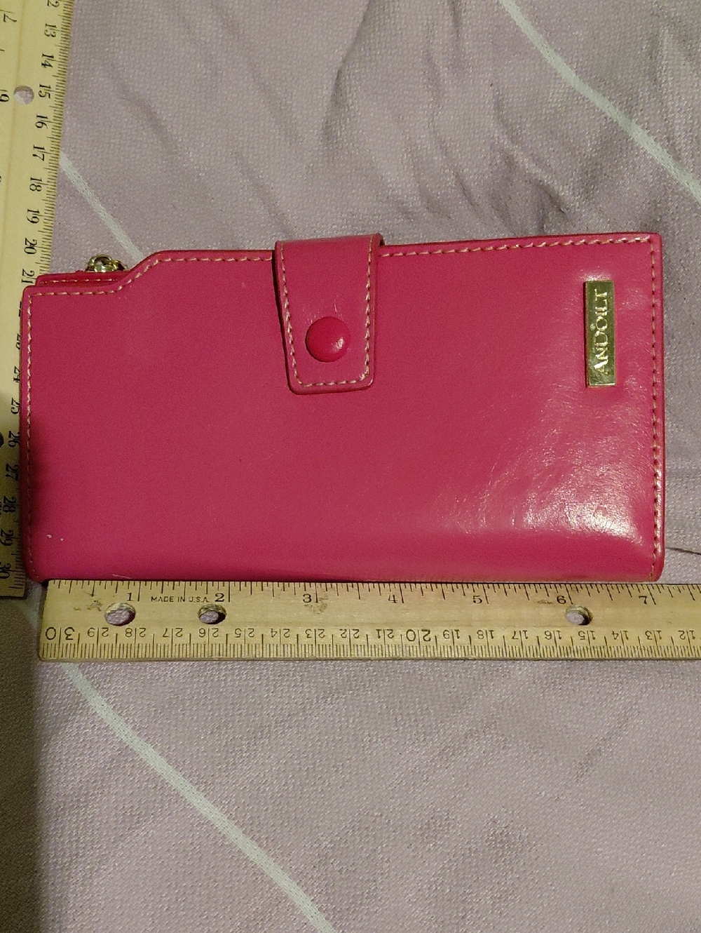 Aldo Pink Snap-Closure Women's Wallet